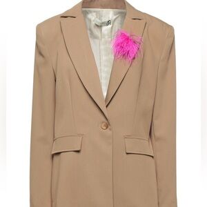 Military green or light brown Blazers